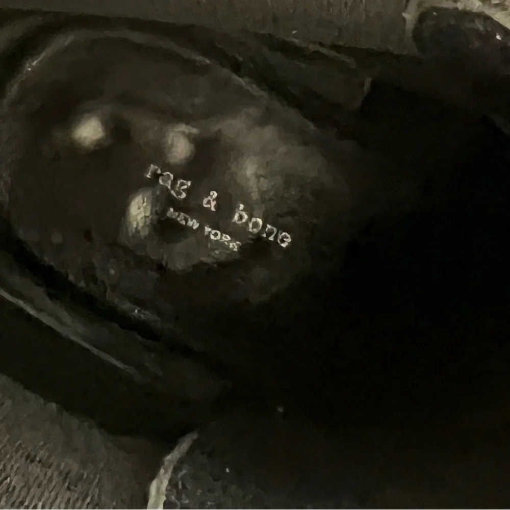 Rag & Bone Suede Grey Combat Boots - Picture 6 of 7